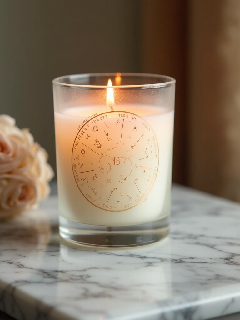personalized zodiac inspired aromatherapy candle