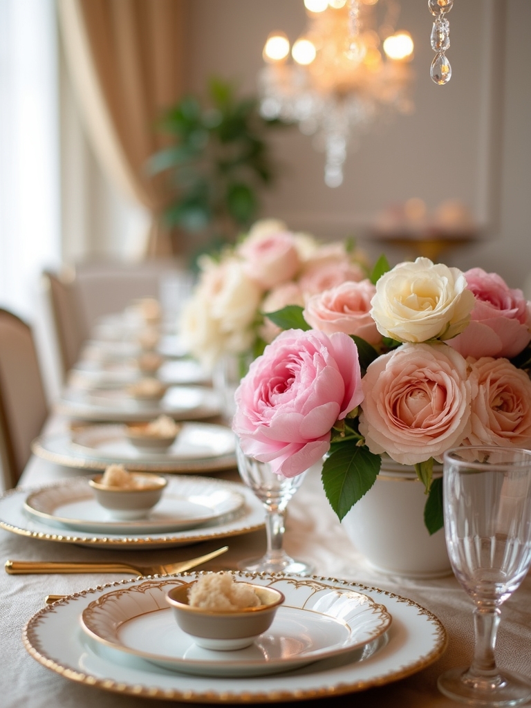 soft sophisticated budget friendly pastel flower centerpiece