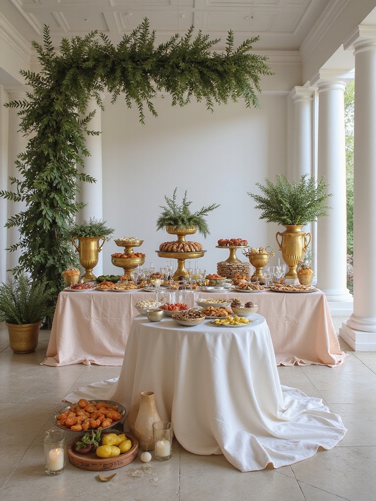 sophisticated greek inspired 24th birthday party