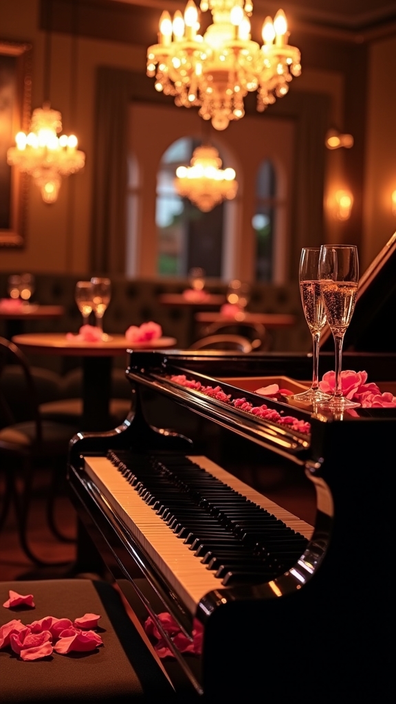 sophisticated piano bar celebration