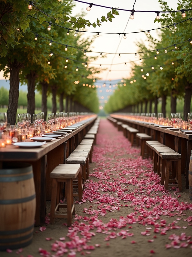 sophisticated wine country birthday celebration