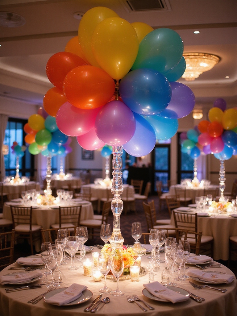 stunning balloon centerpiece arrangements