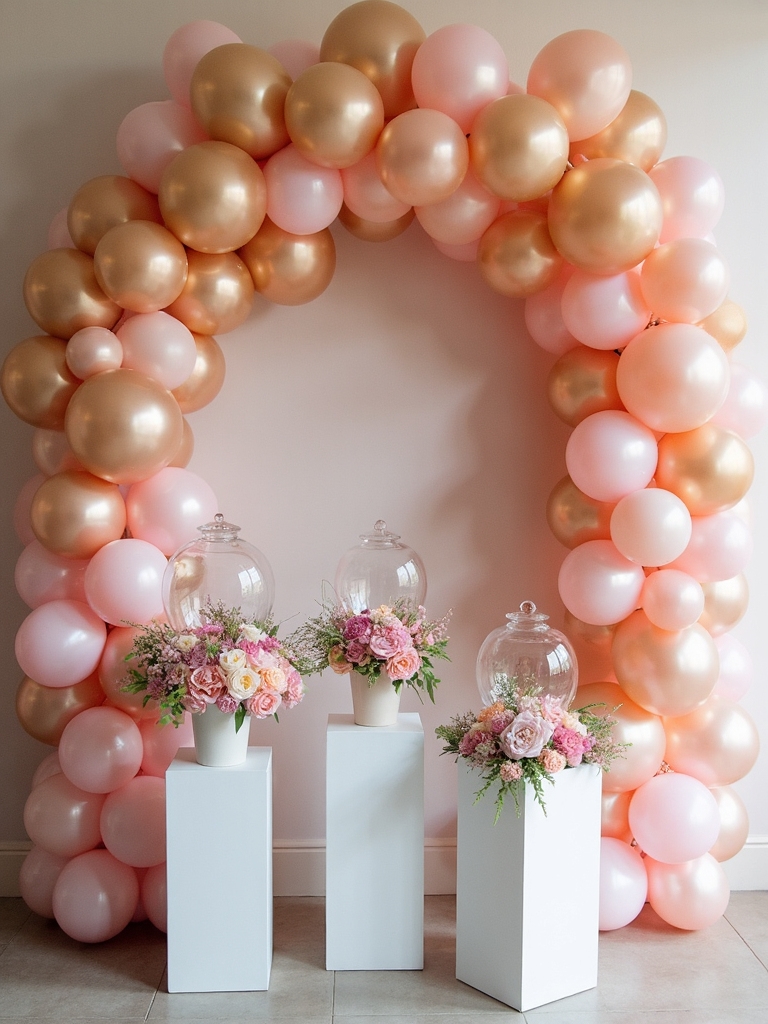 stunning mixed media balloon decor
