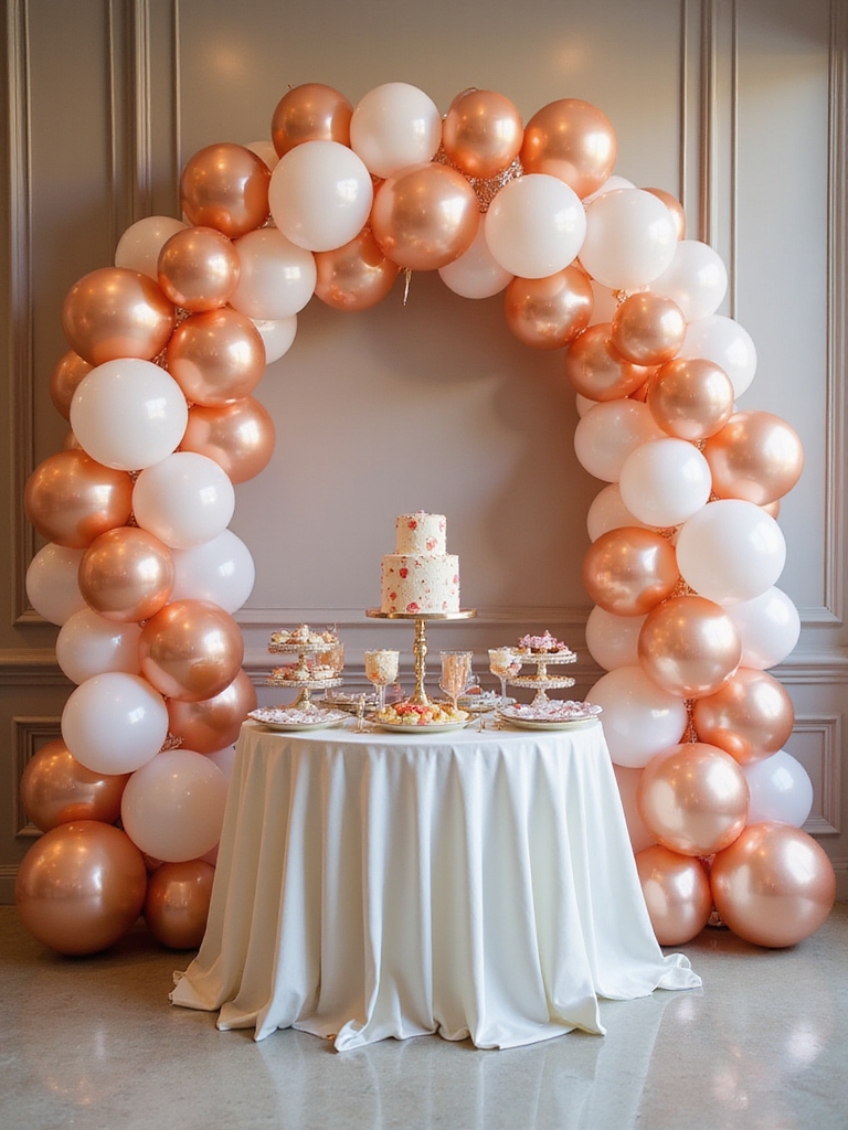stunning spiral balloon column towers