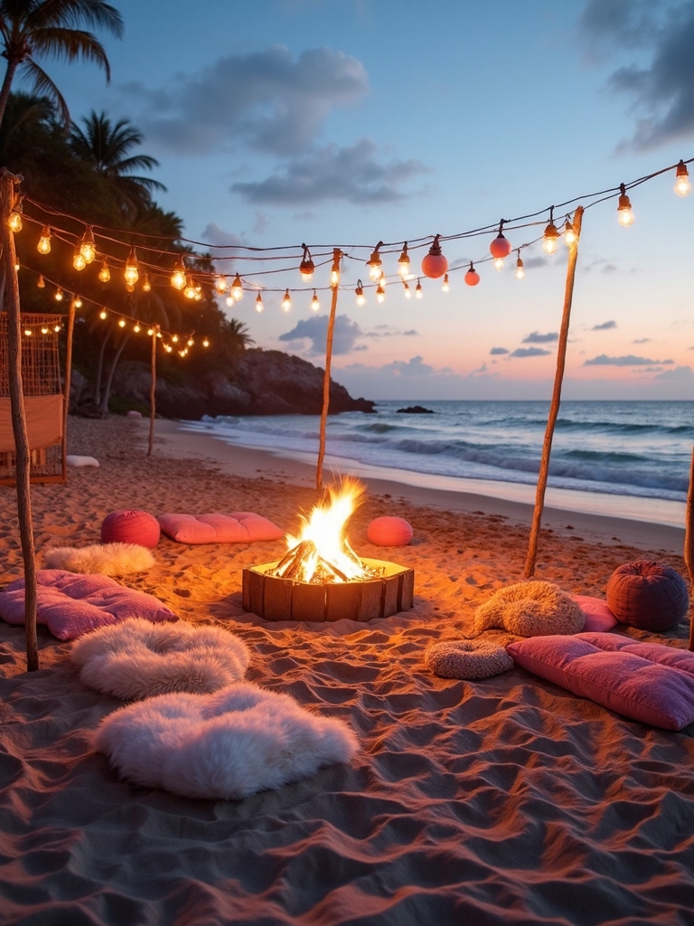 sunset beach birthday celebration