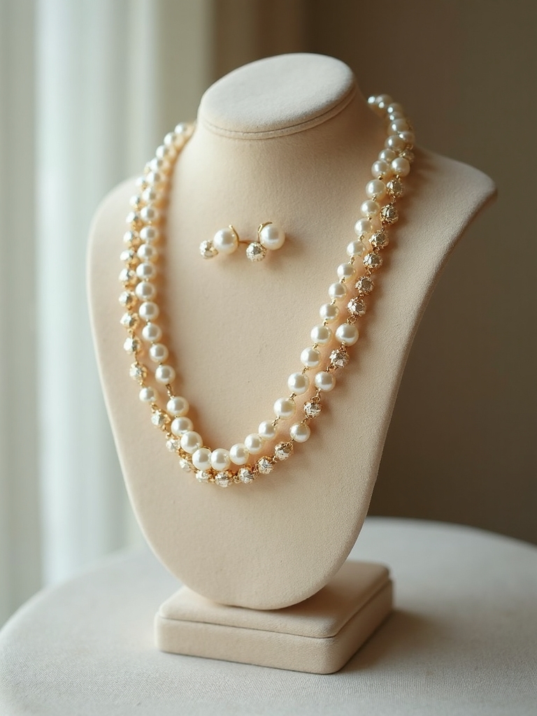 timeless vintage style pearl jewelry set