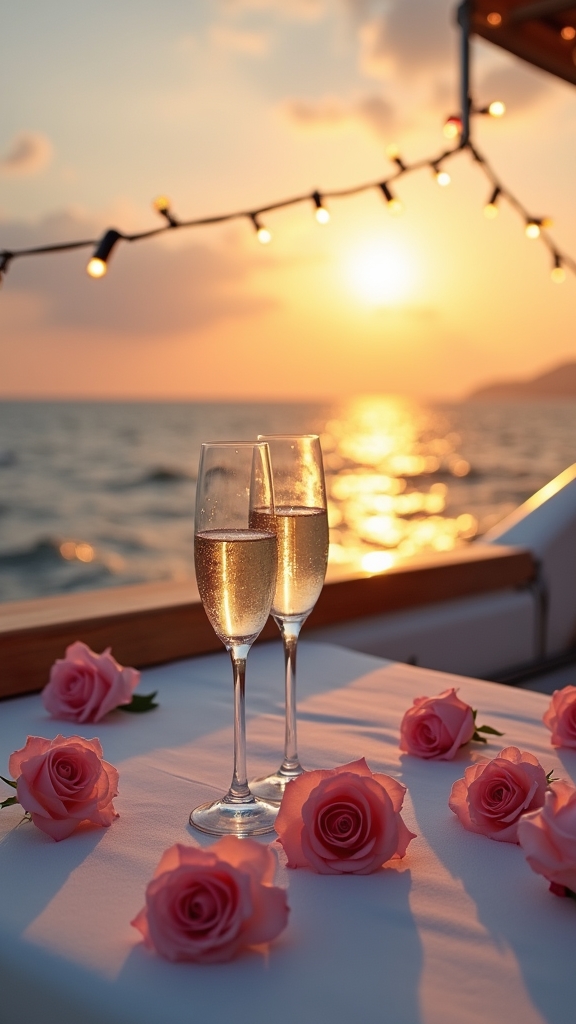 unforgettable sunset yacht celebration