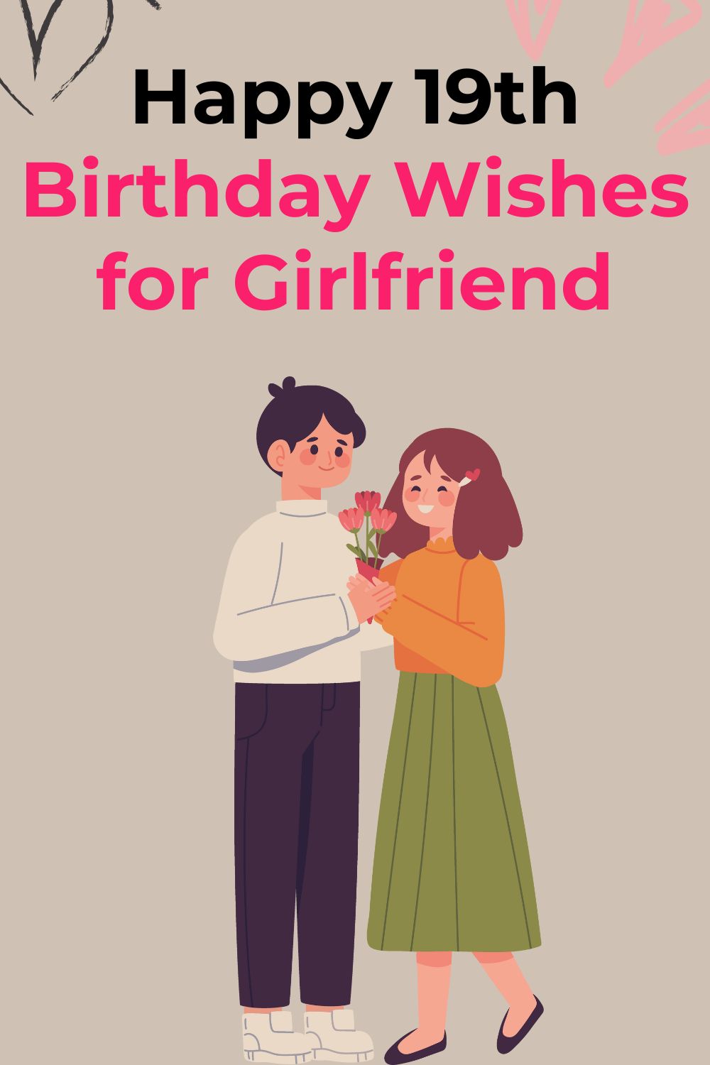 Happy 19th Birthday Wishes for Girlfriend