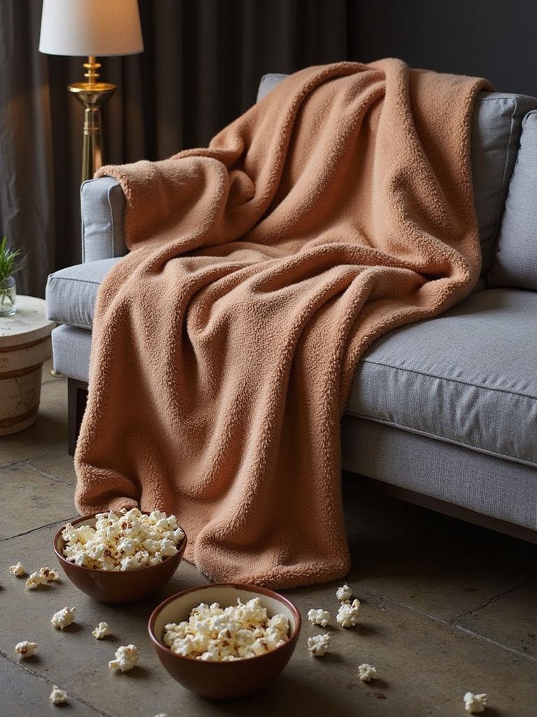cozy birthday movie night blanket