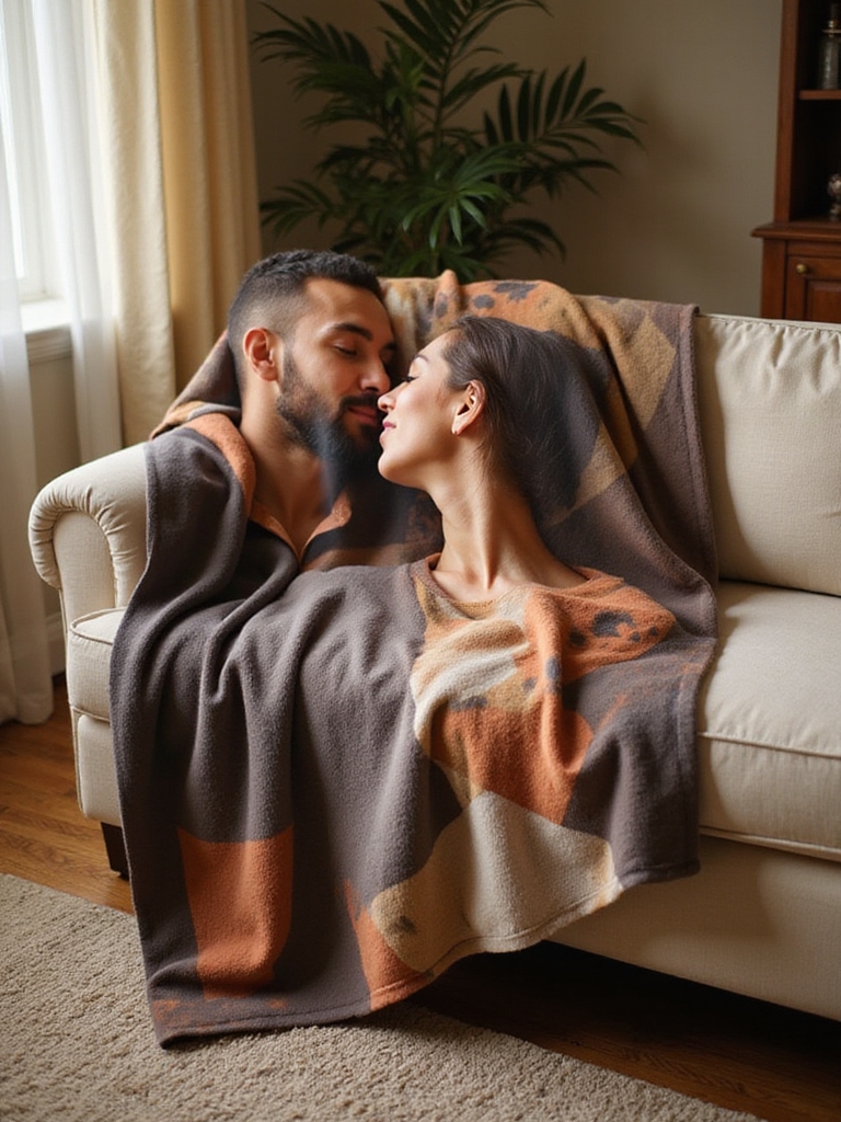 cozy cherished photo collage blanket