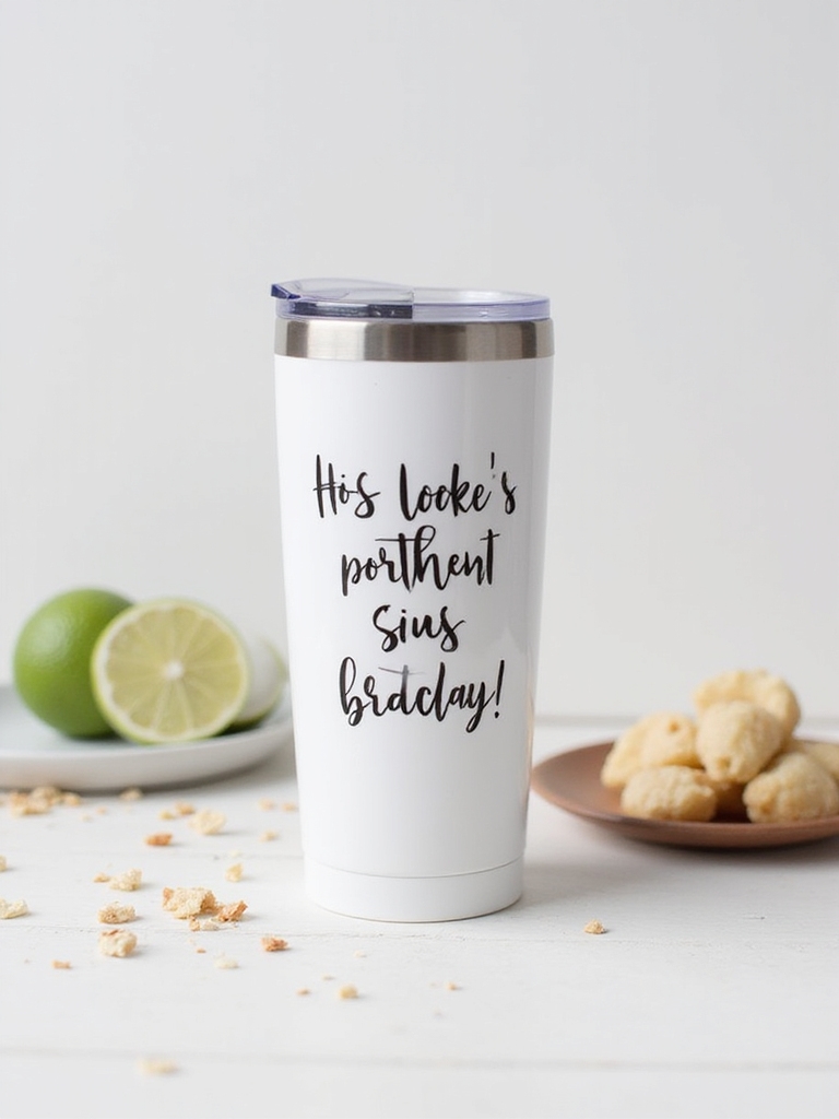 customizable humorous personalized birthday tumbler