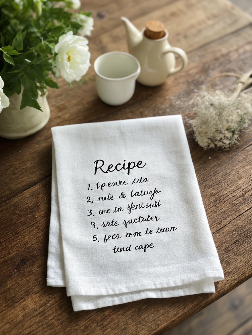 heirloom recipe tea towel keepsake