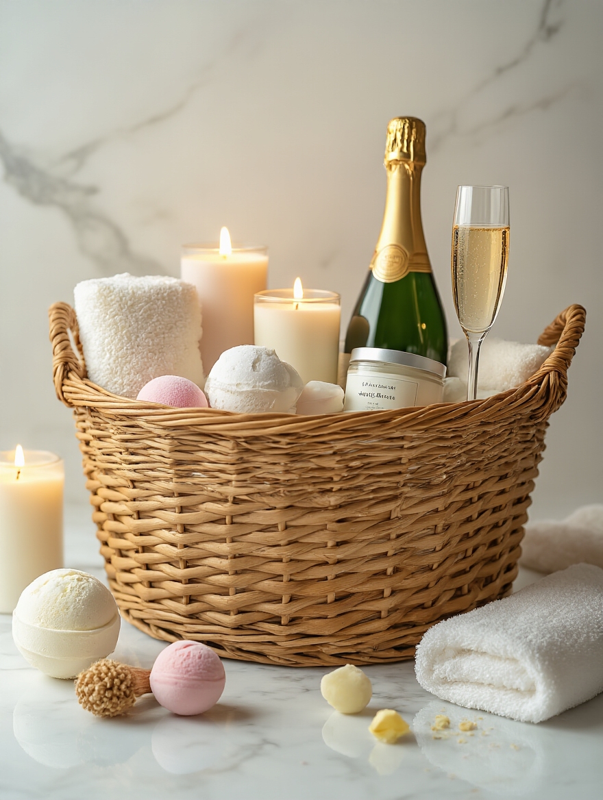 indulgent self care gift basket experience