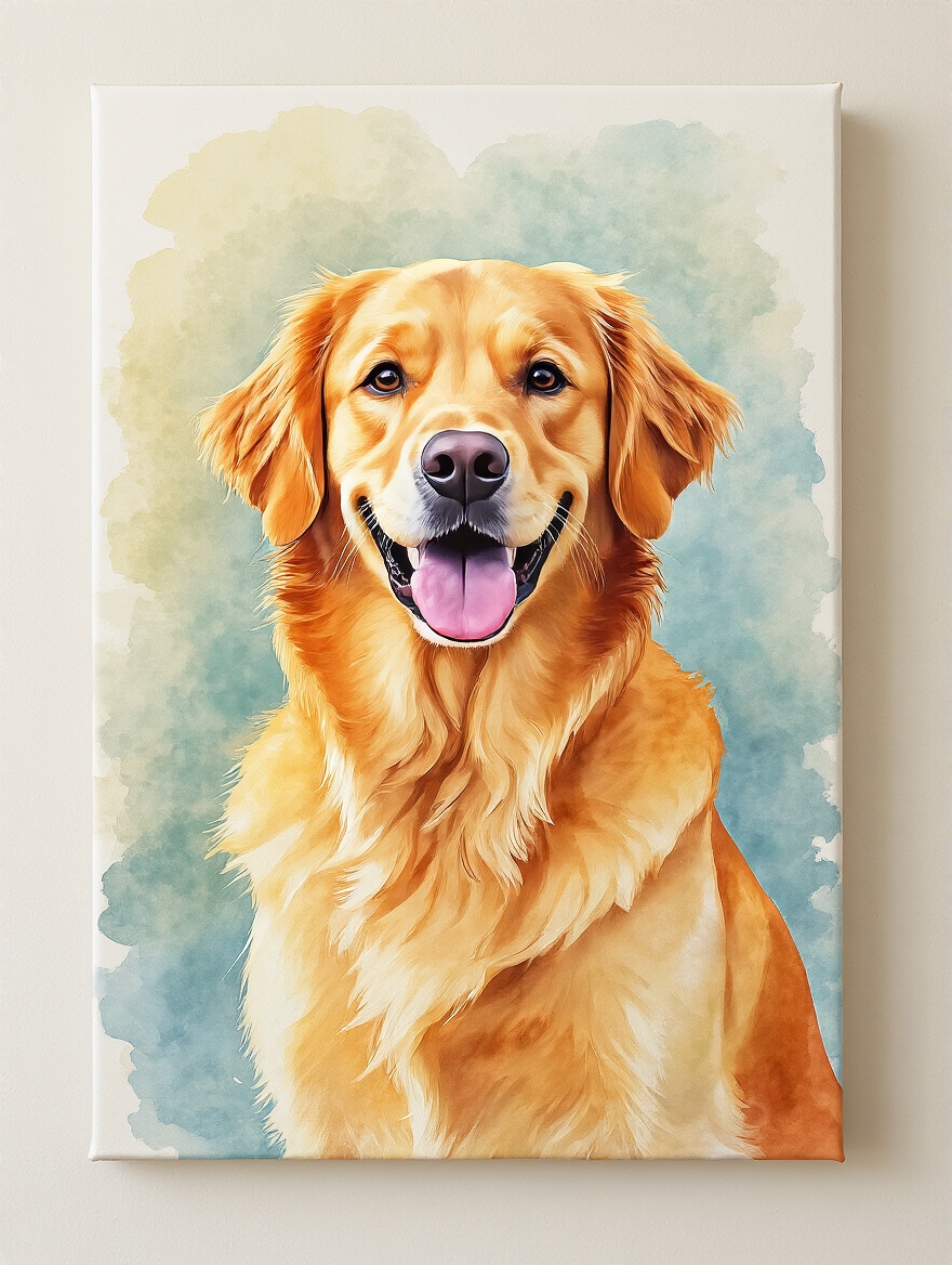 personalized custom pet portrait artwork