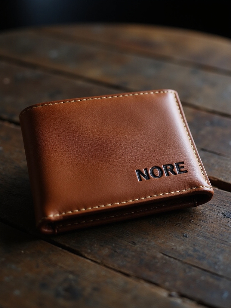 personalized luxury leather wallet engraved gift