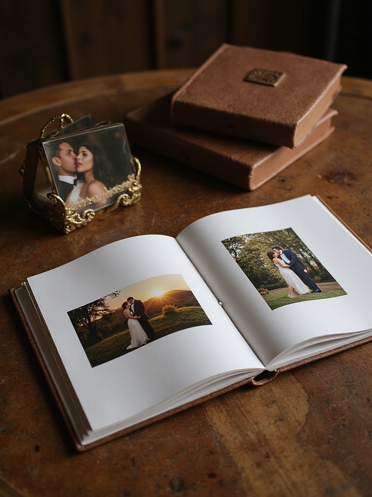 personalized photo album with cherished memories