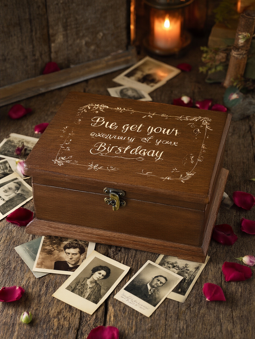 personalized photo memory box for sister