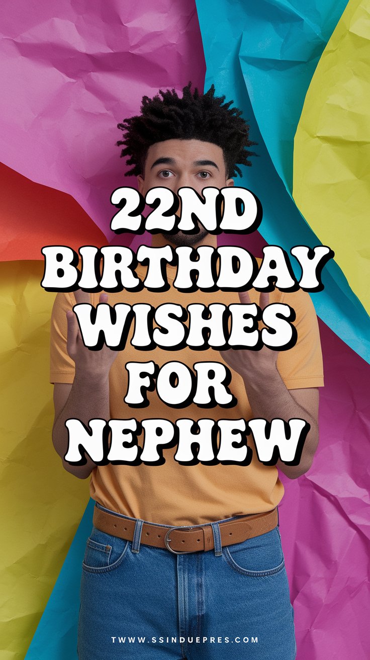 22nd birthday wishes for nephew