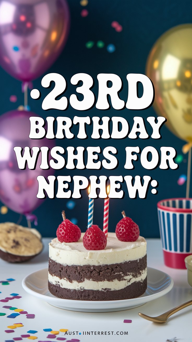 23rd birthday wishes for nephew