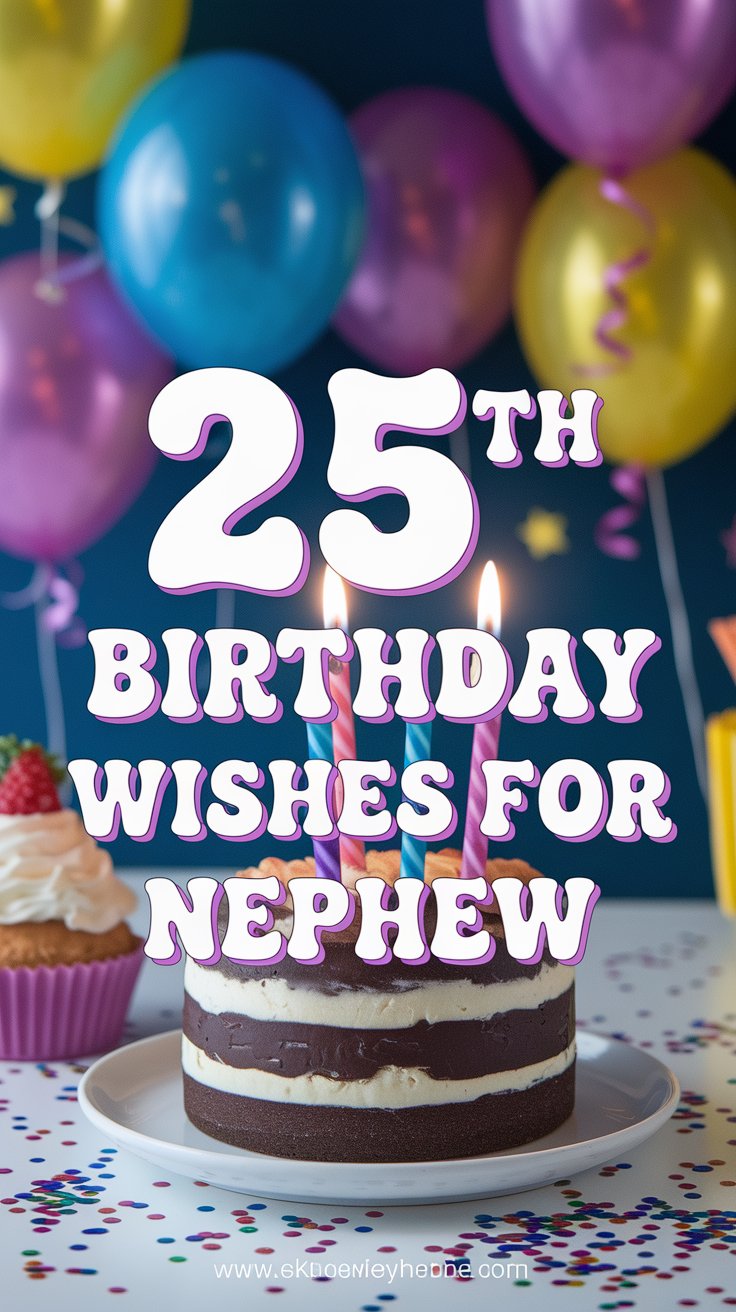 25th birthday wishes for nephew