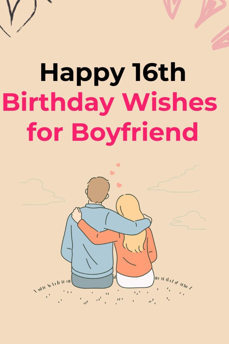 Happy 16th Birthday Wishes for Boyfriend