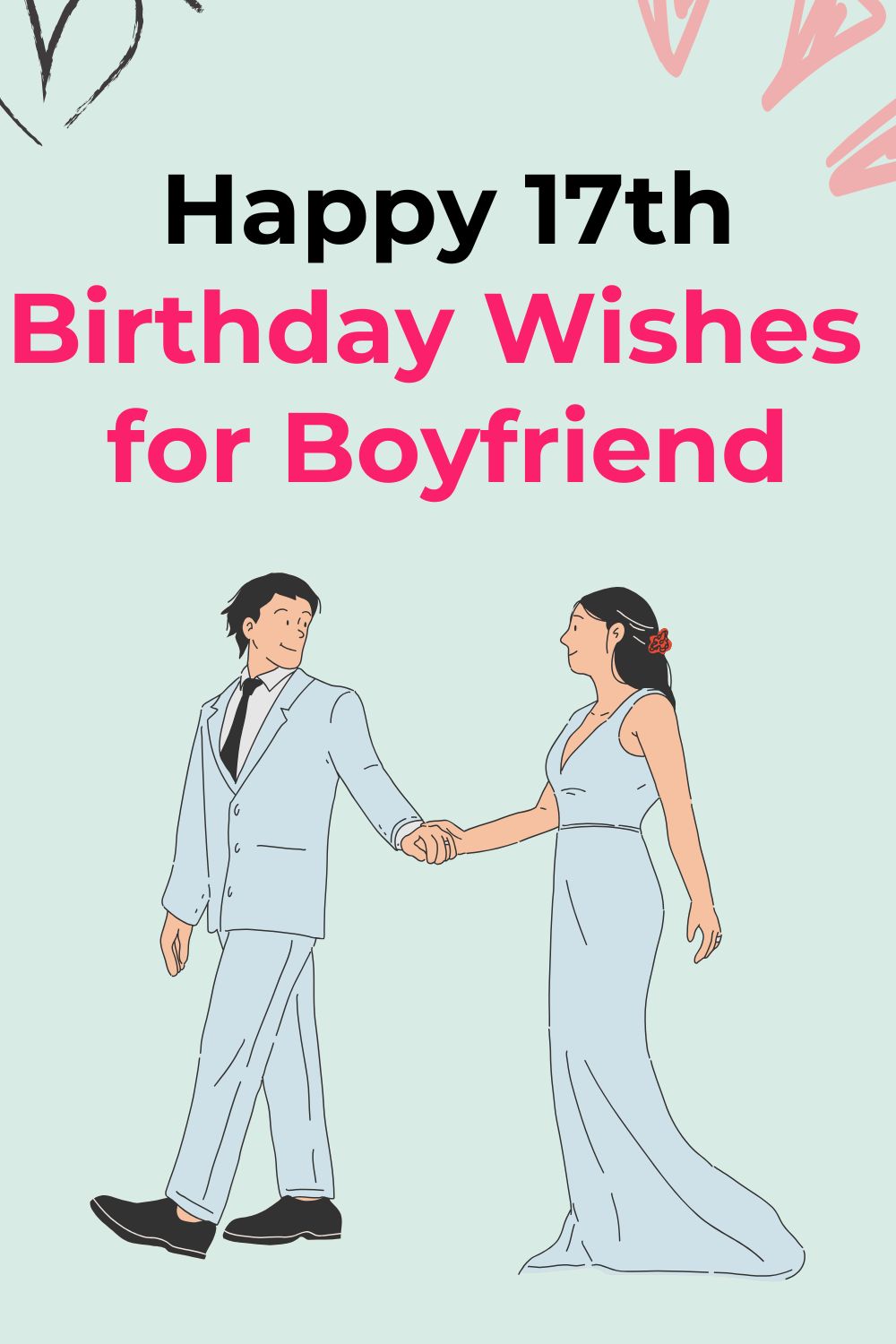 Happy 17th Birthday Wishes for Boyfriend