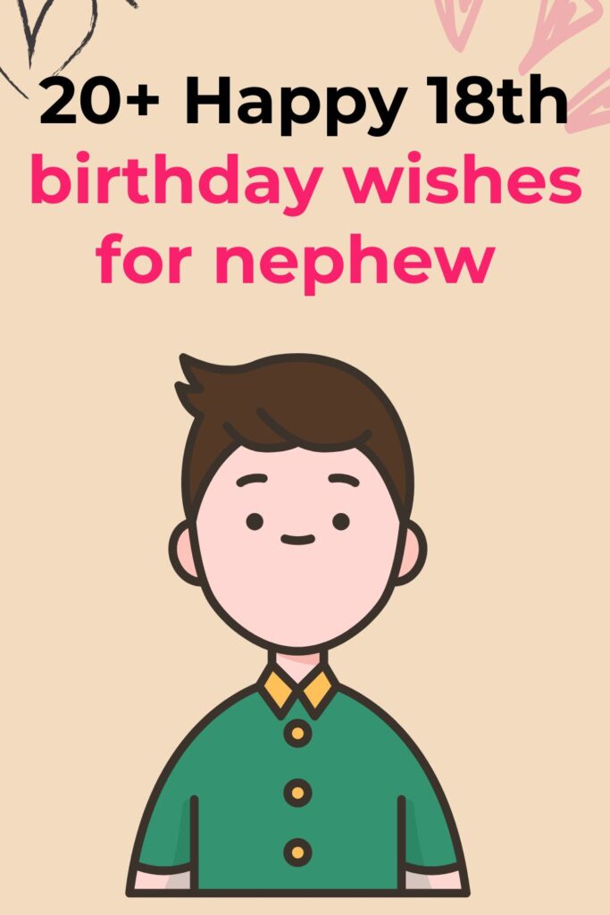 Happy 18th birthday wishes for nephew