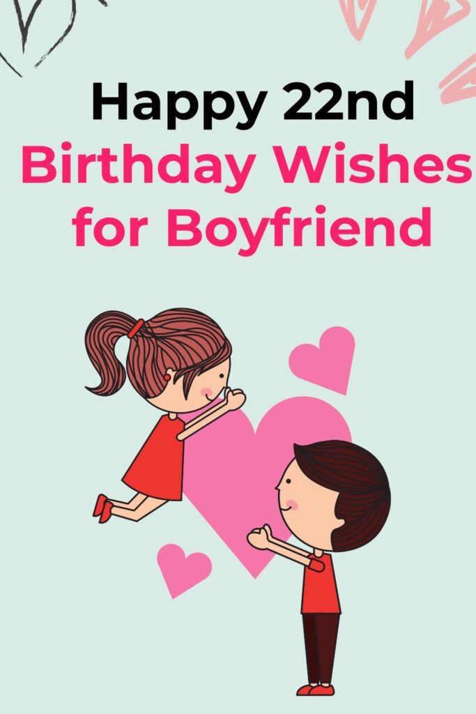 Happy 22nd Birthday Wishes for Boyfriend