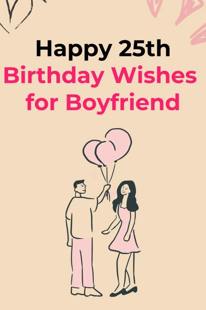 Happy 25th Birthday Wishes for Boyfriend