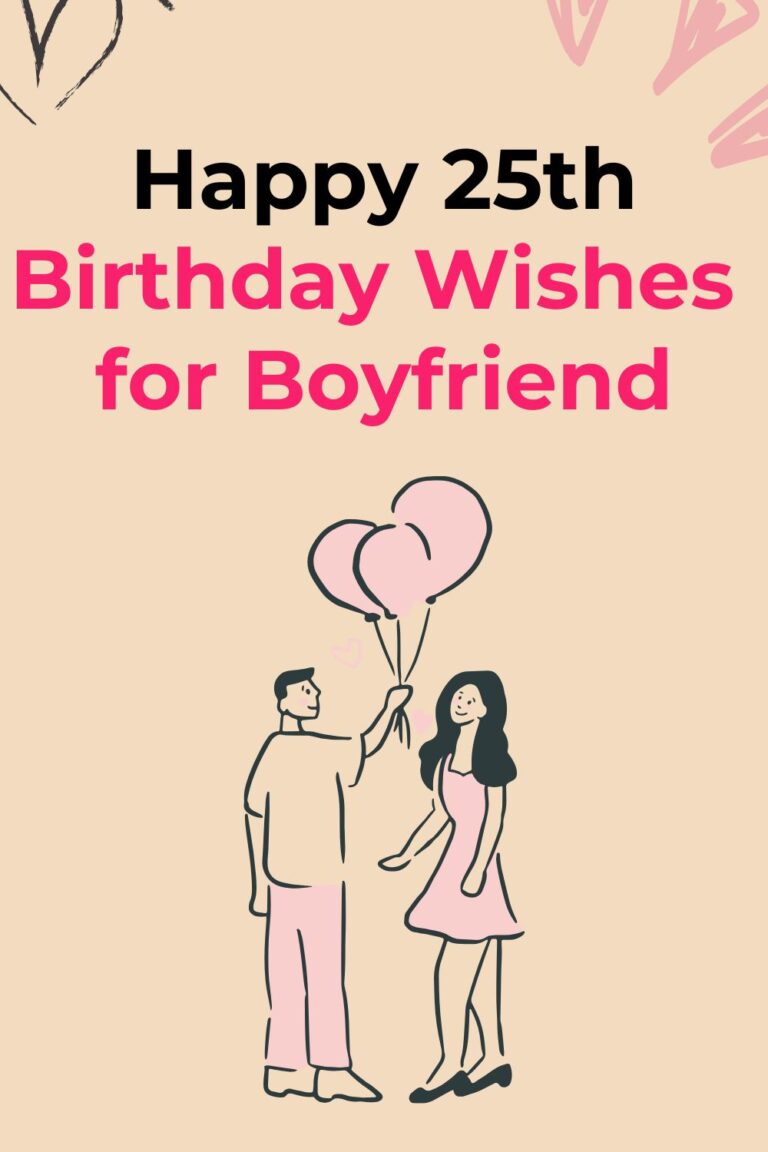 Happy 25th Birthday Wishes for Boyfriend