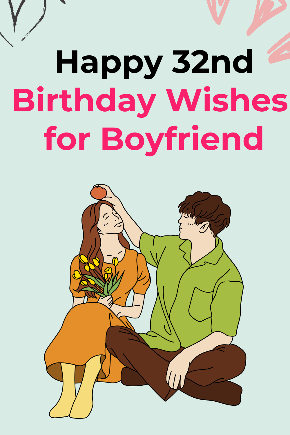 Happy 32nd Birthday Wishes for Boyfriend
