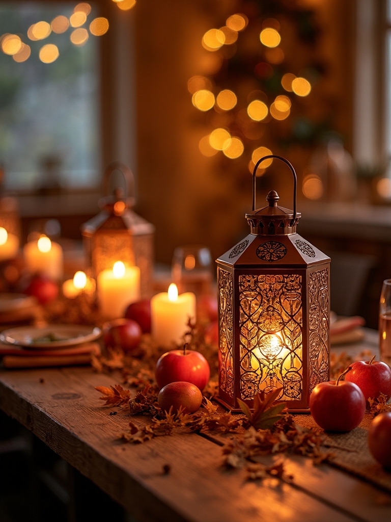 autumn ambiance with lighting