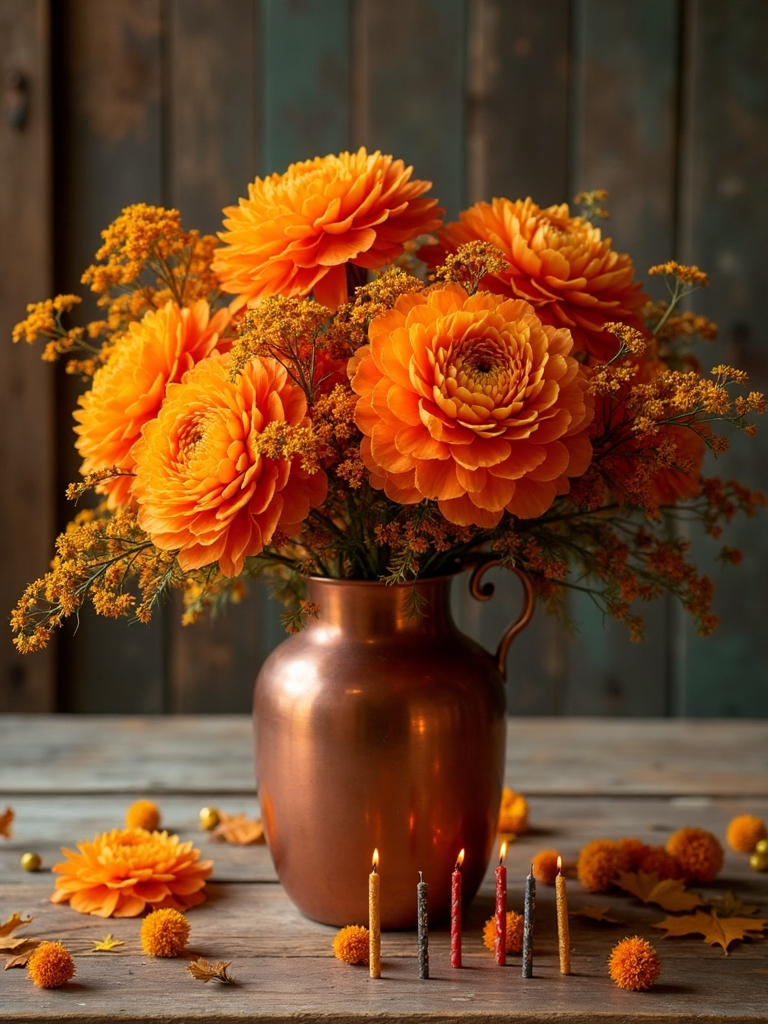 autumn birthday table decor