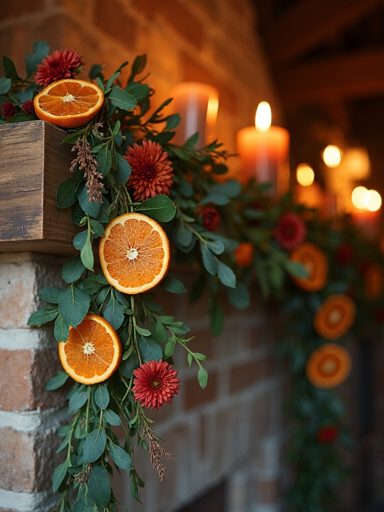 autumn botanical garlands decor