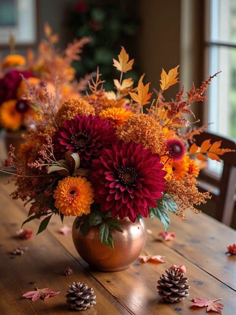 autumn flower centerpiece arrangements