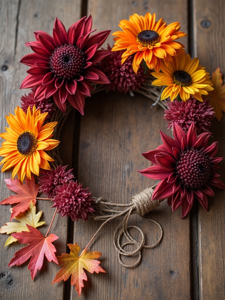 autumn flower crown station