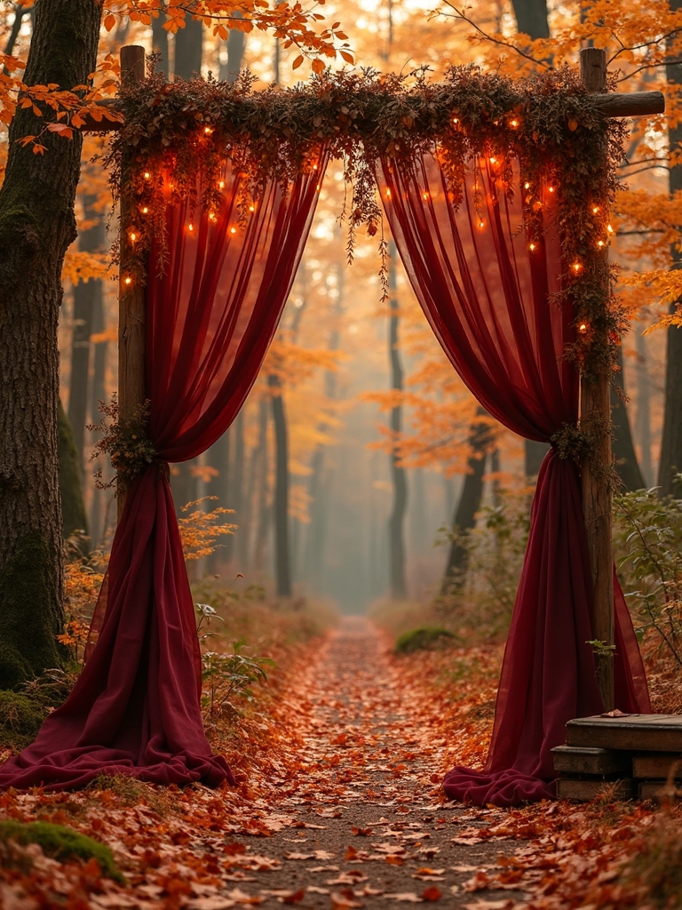 autumn forest tapestry backdrop
