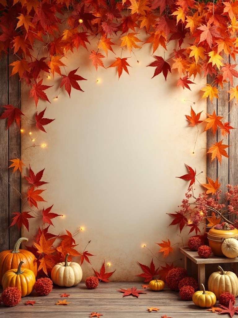 autumn leaf photo backdrop
