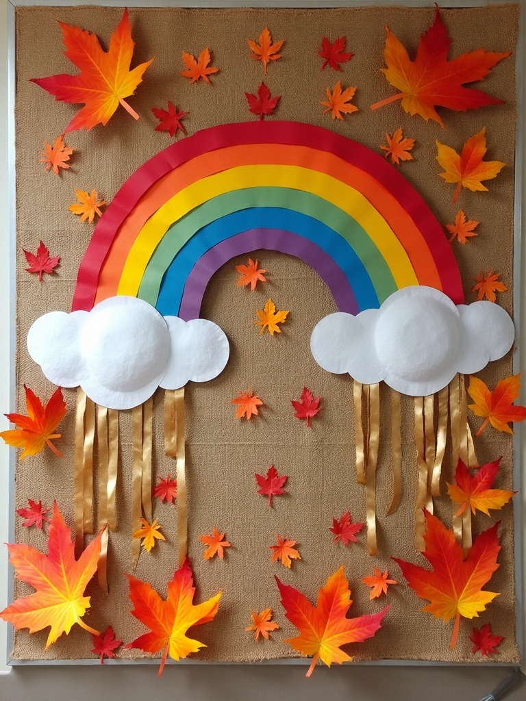 autumn leaves birthday display