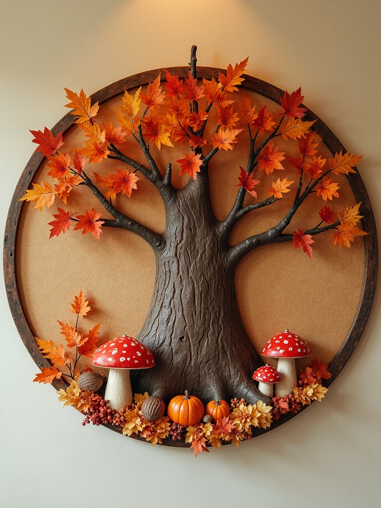 autumn woodland animals display
