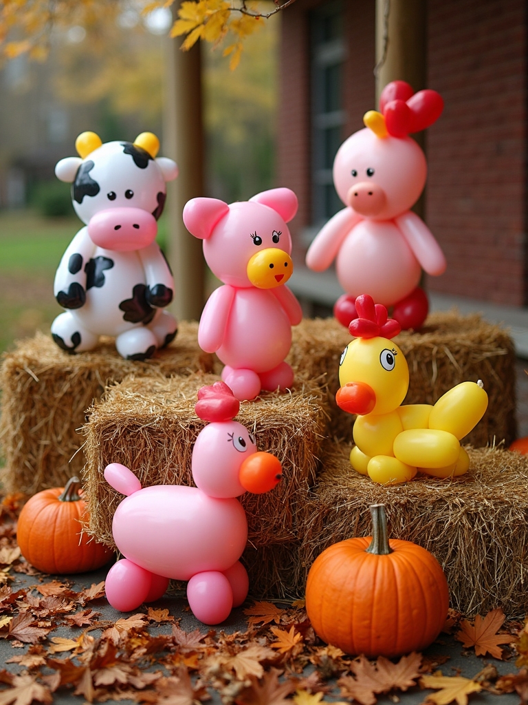 barnyard animal balloon arrangements