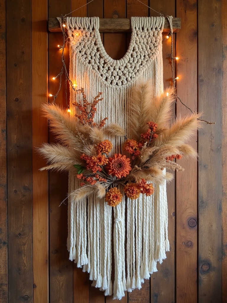 bohemian macram floral backdrop