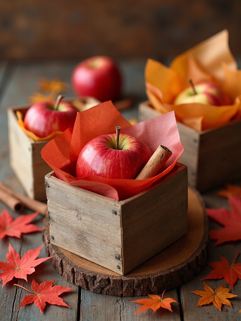 charming apple themed gift boxes