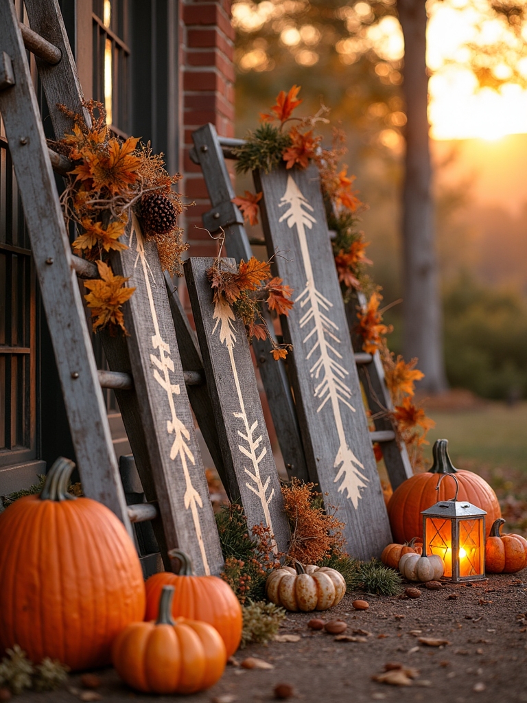 charming rustic directional markers