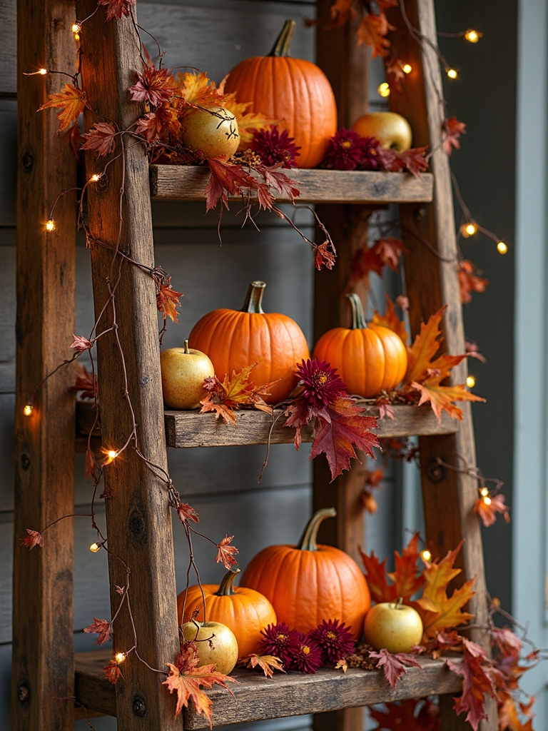 cozy apple themed welcome display