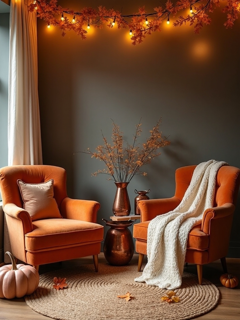 cozy autumn lounge decor
