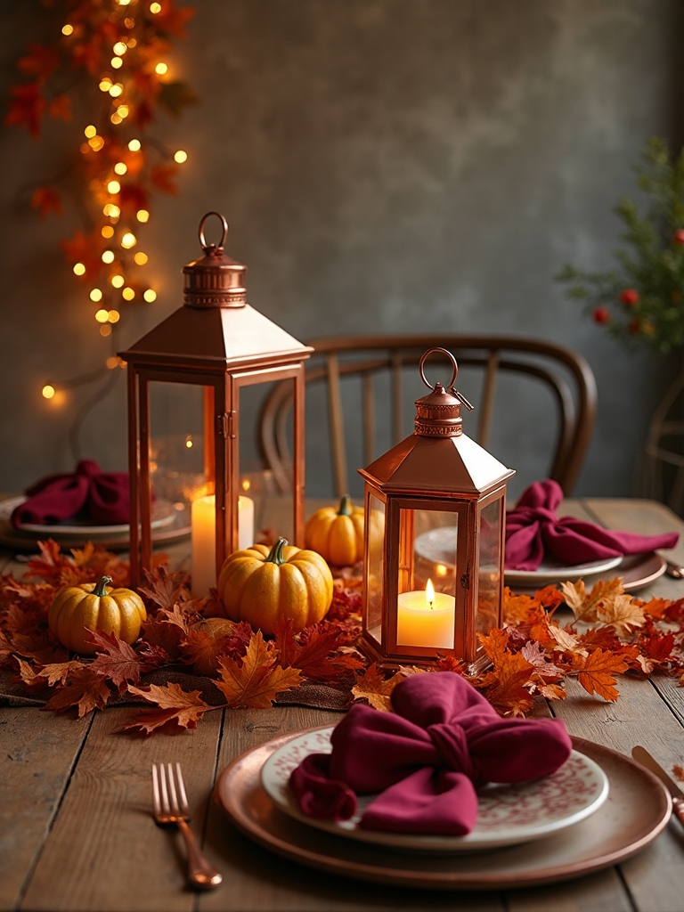cozy fall birthday decor