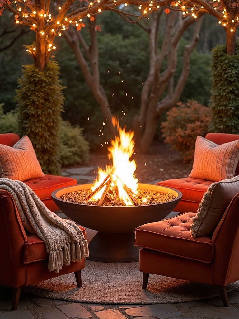 cozy outdoor conversation nooks