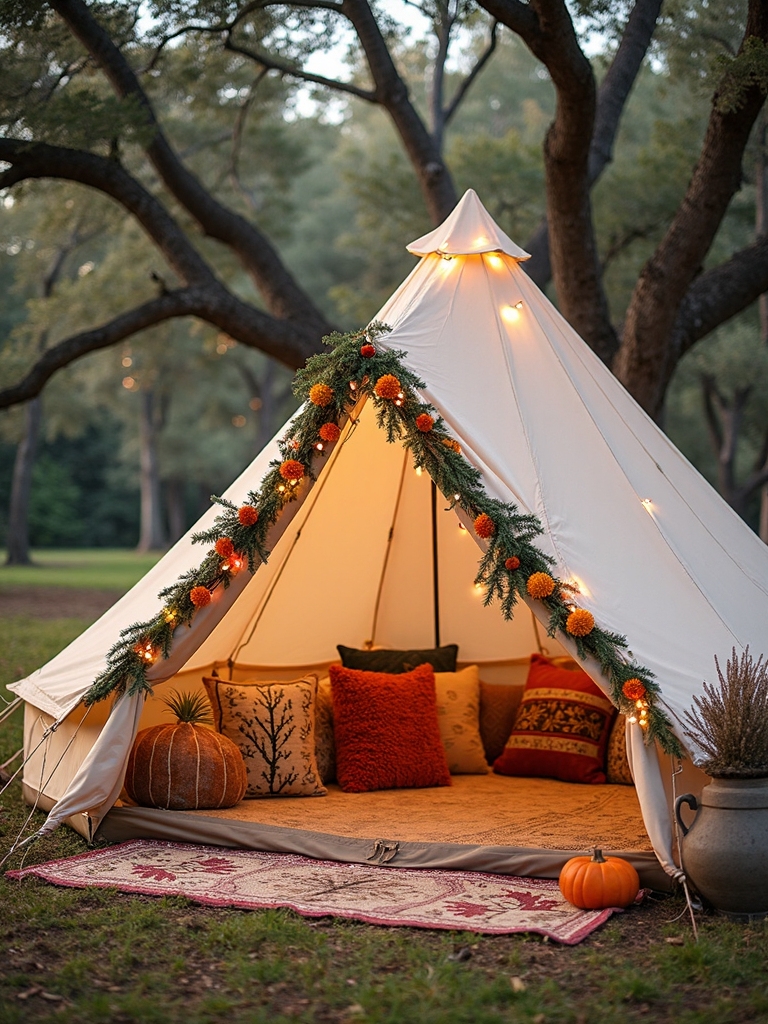 dreamy woodland lounge setup