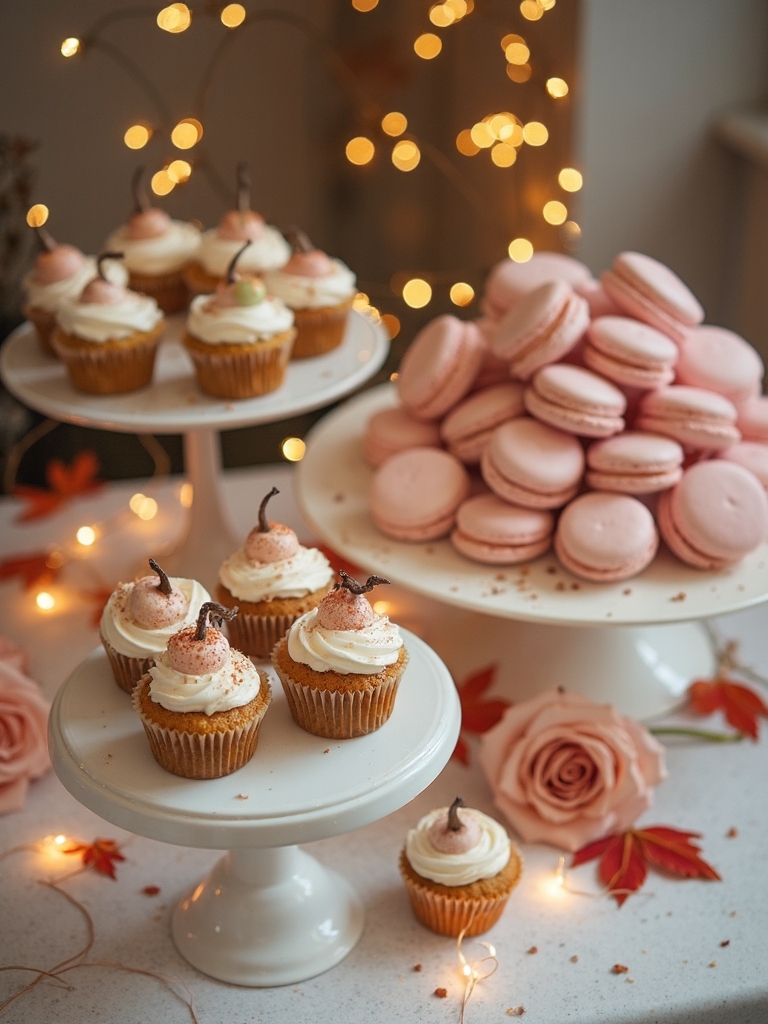enchanting autumn dessert display